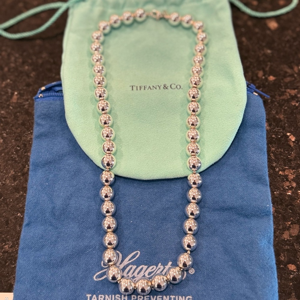 Tiffany & Co. HardWare Ball 18.25” Necklace in Sterling Silver